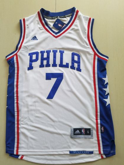 Men Philadelphia 76ers 7 Markelle Fultz White NBA Jerseys